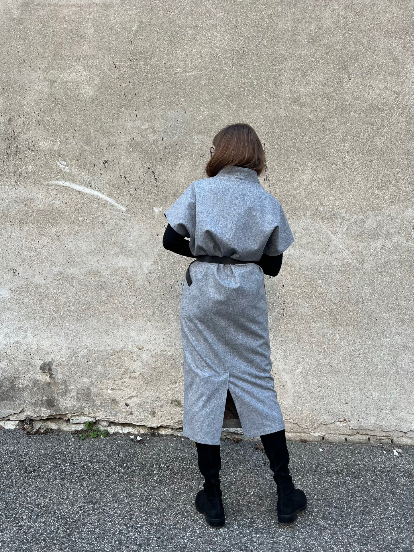 como wool dress (palladium, s)