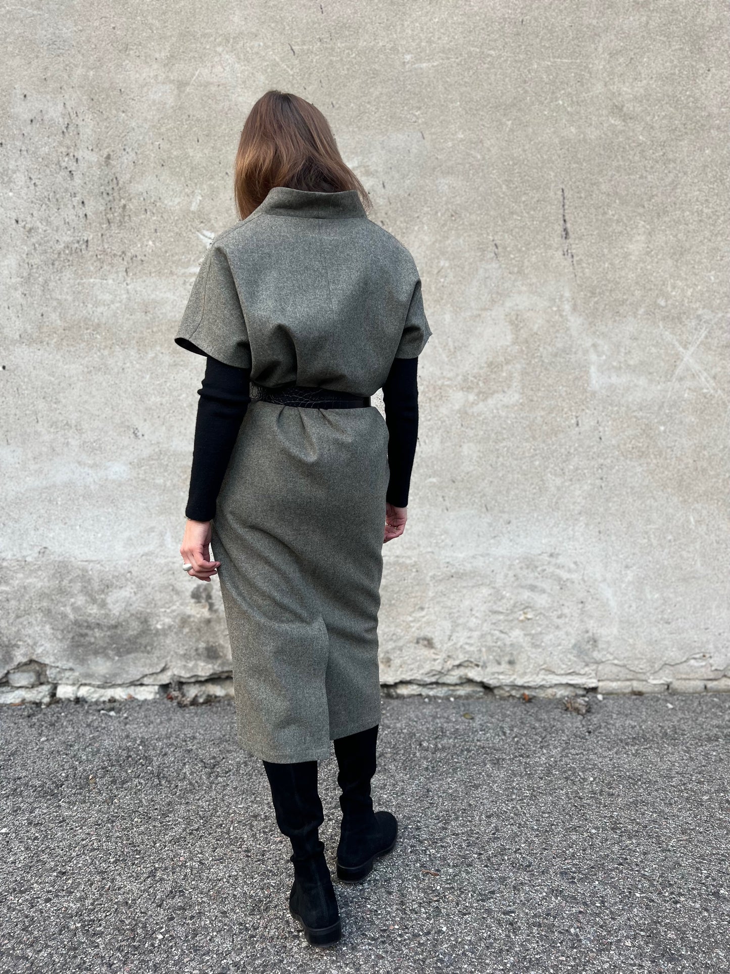 como wool dress (thyme, s)