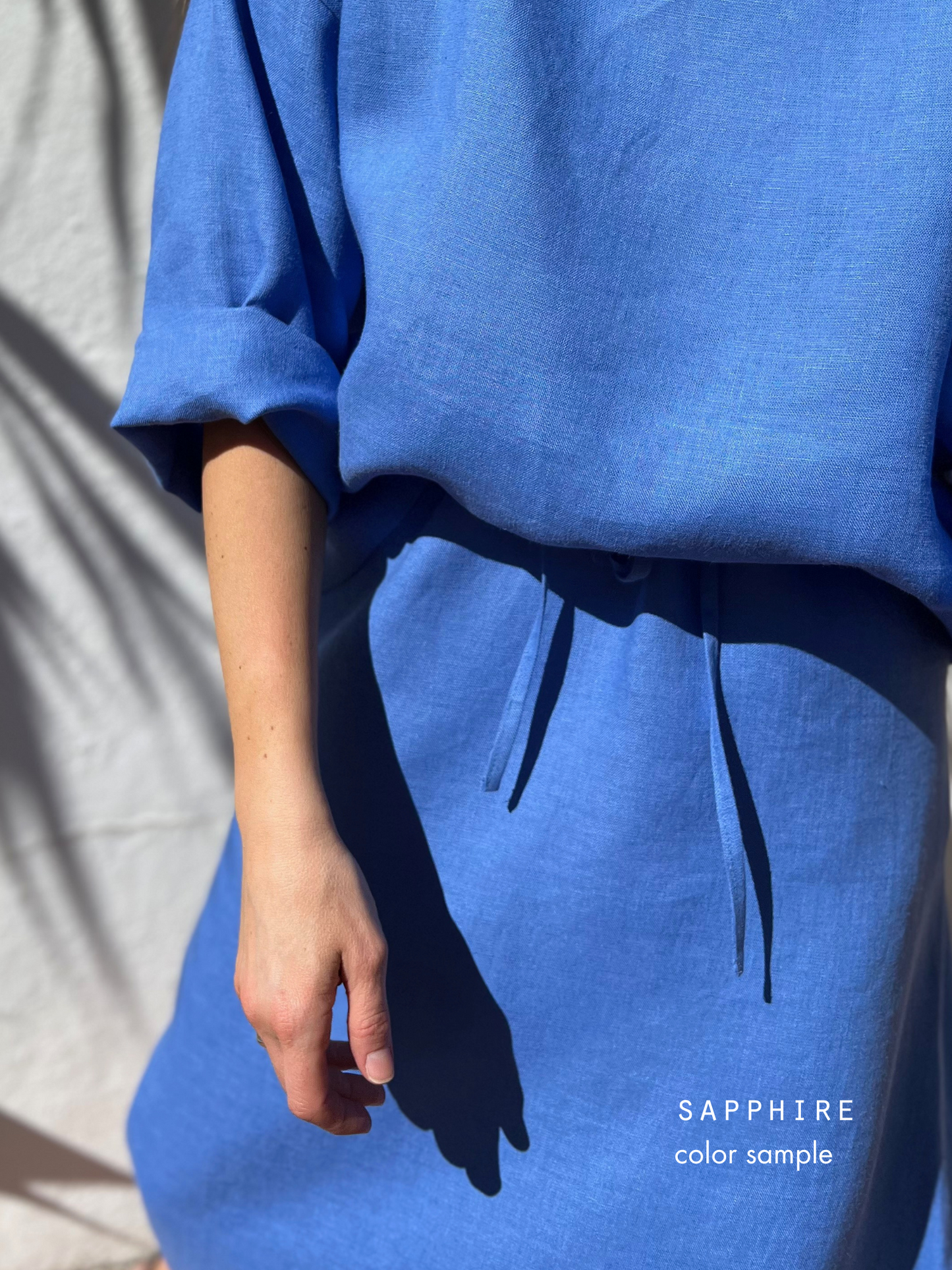 milan oversized linen blazer