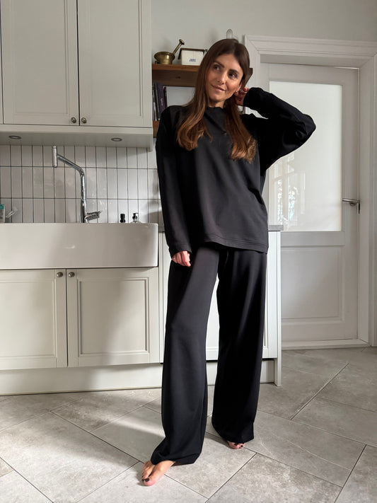 haro bamboo french terry shirt - black 2025