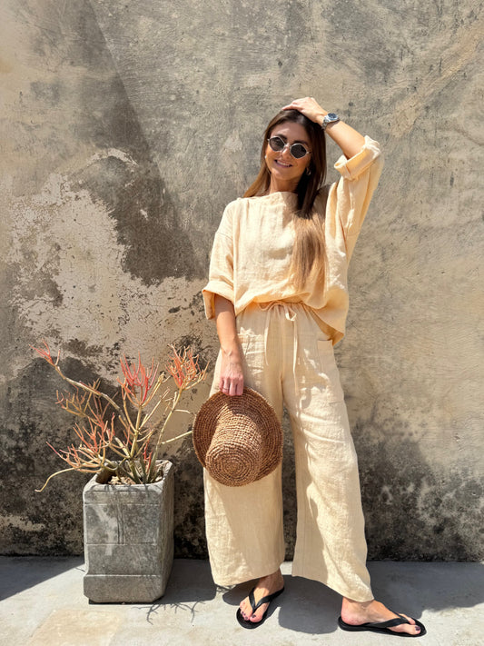 goa linen blouse