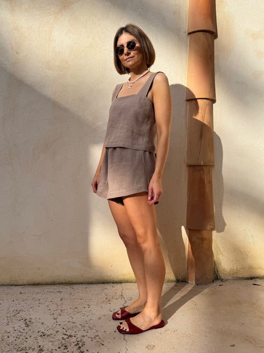 harajuku linen shorts