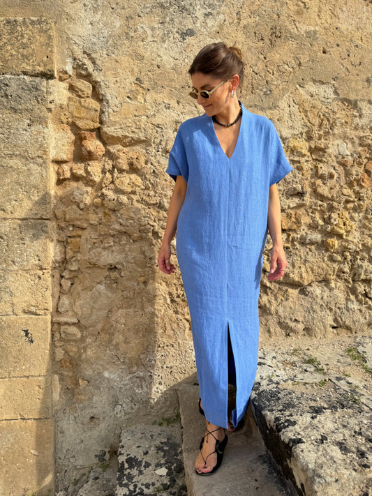 saint-tropez linen dress
