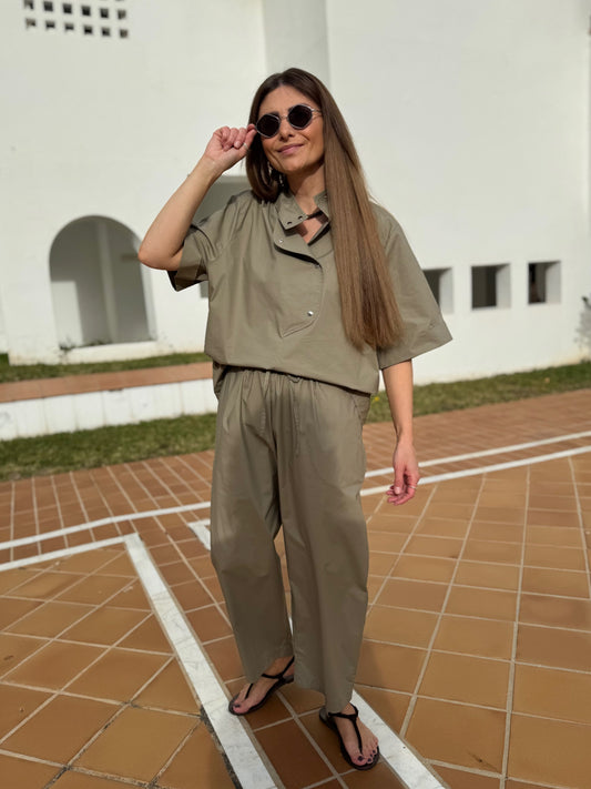 mumbai poplin trousers