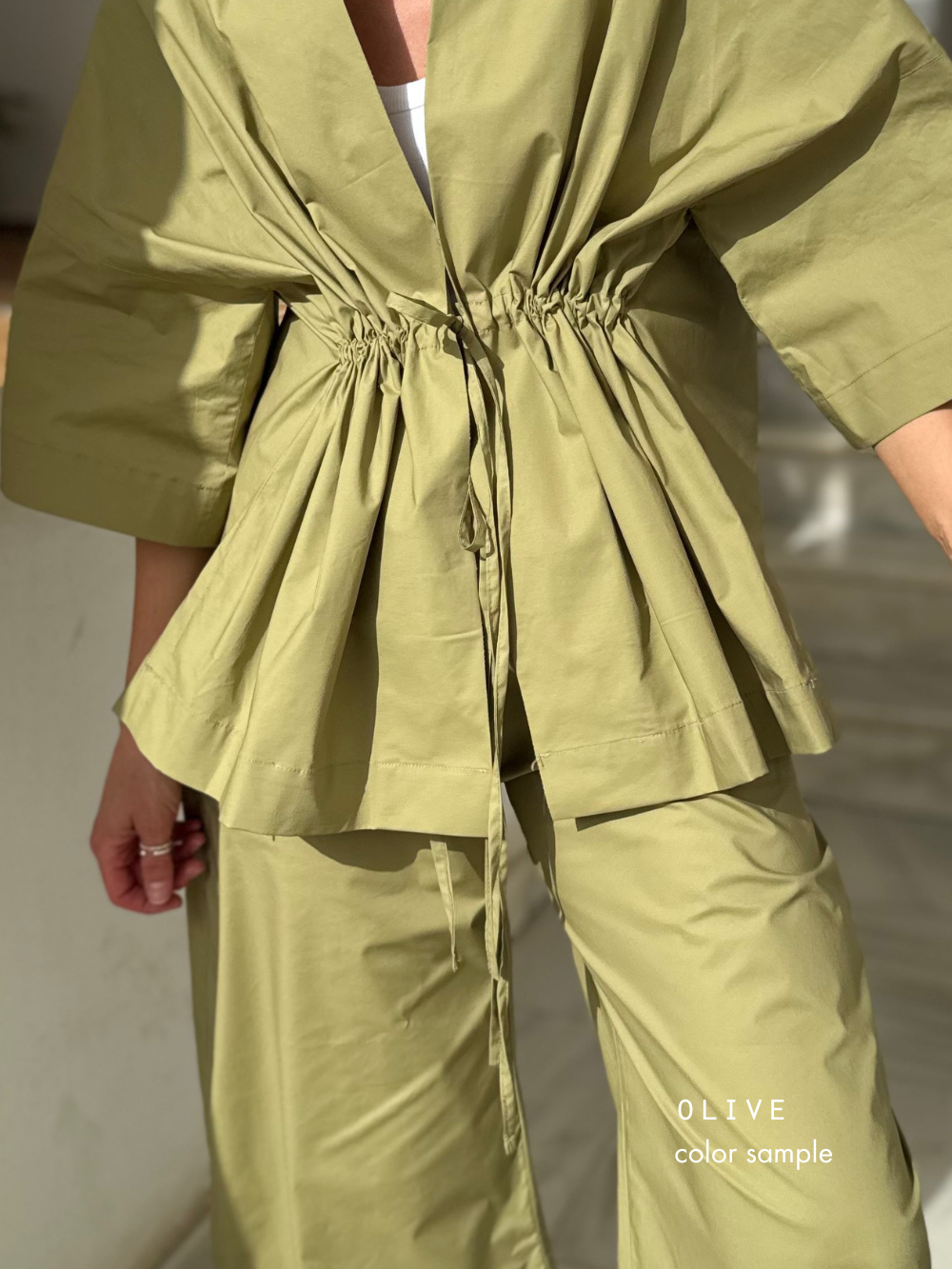 mumbai poplin trousers