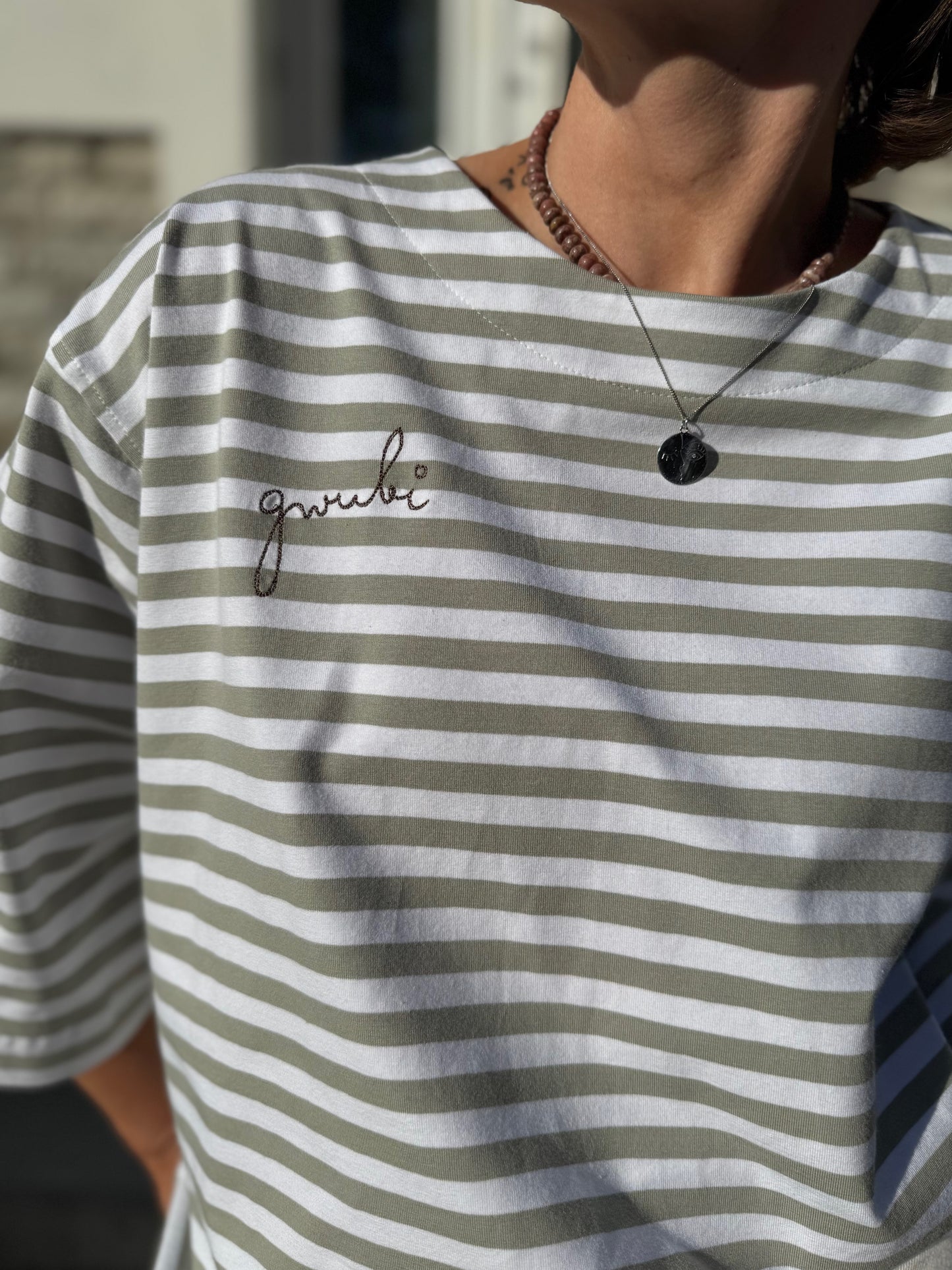 stockholm striped jersey t-shirt