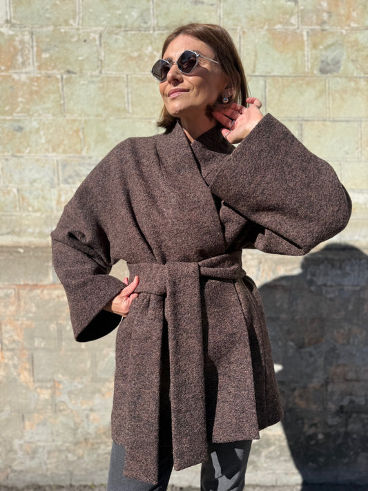 sapporo wool boucle jacket