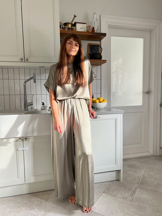 paros satin trousers