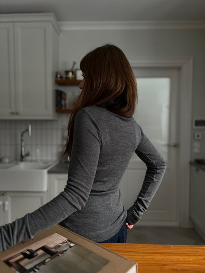 st moritz long sleeve merino top