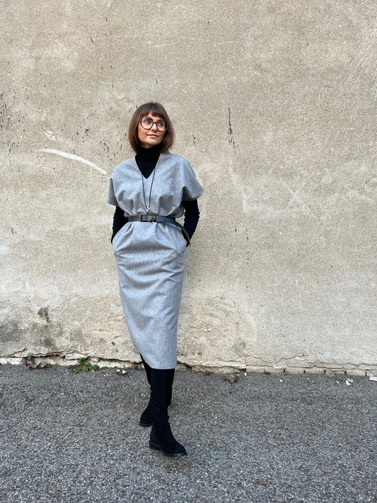 como wool dress (palladium, s)