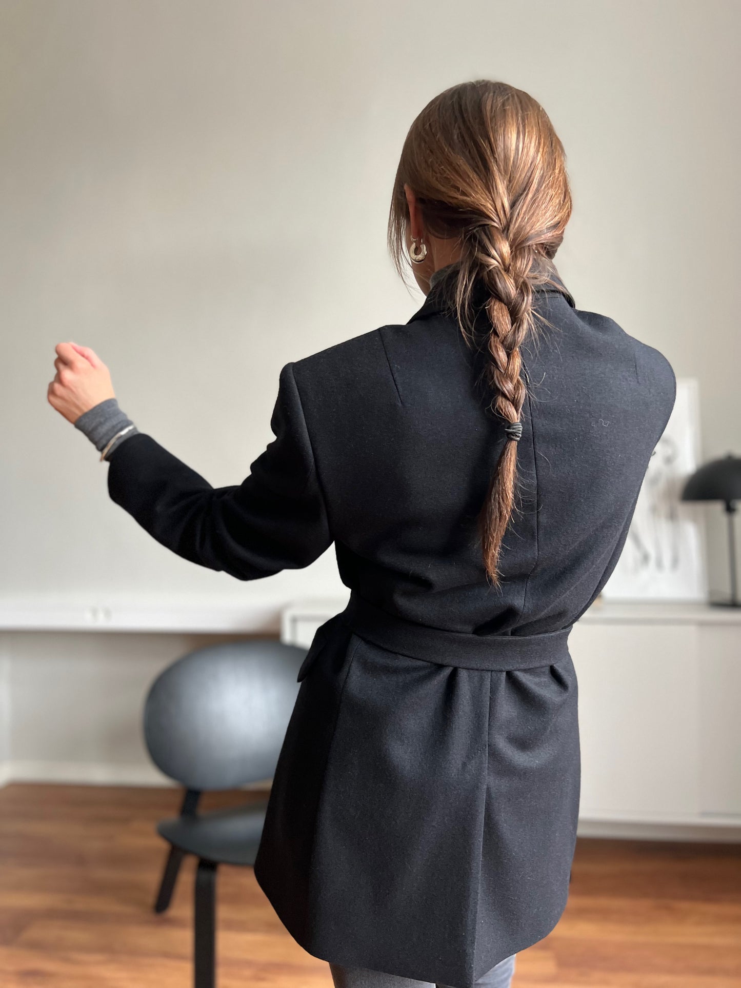 milan oversized wool blazer