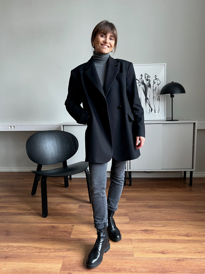 milan oversized wool blazer