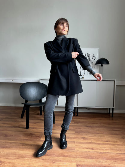 milan oversized wool blazer