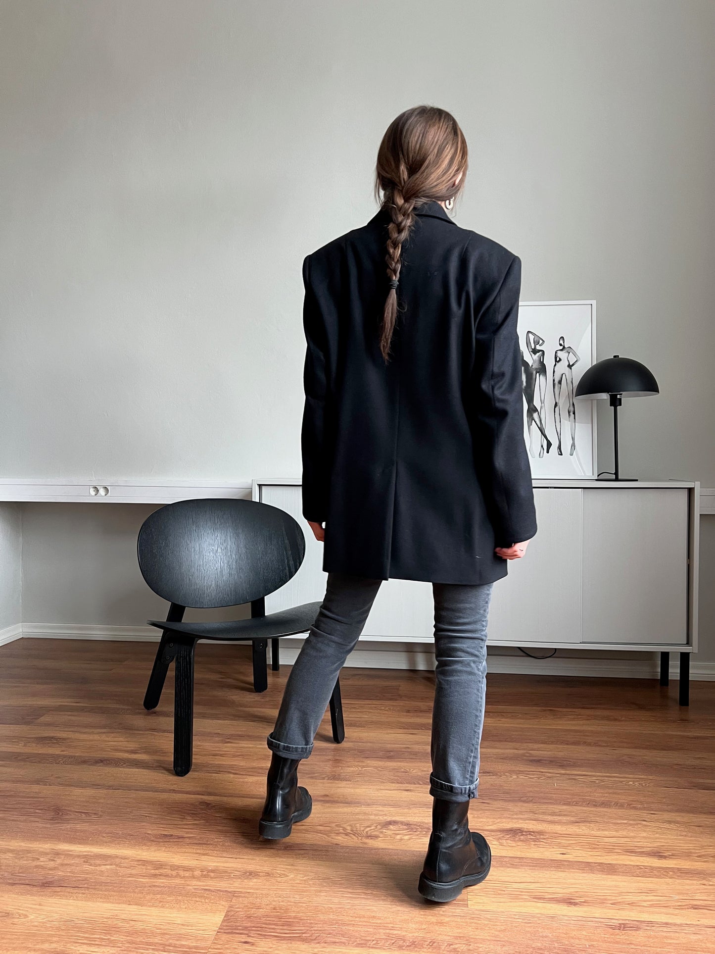 milan oversized wool blazer