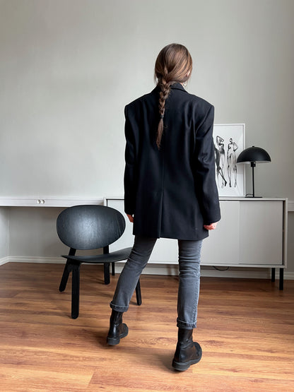 milan oversized wool blazer