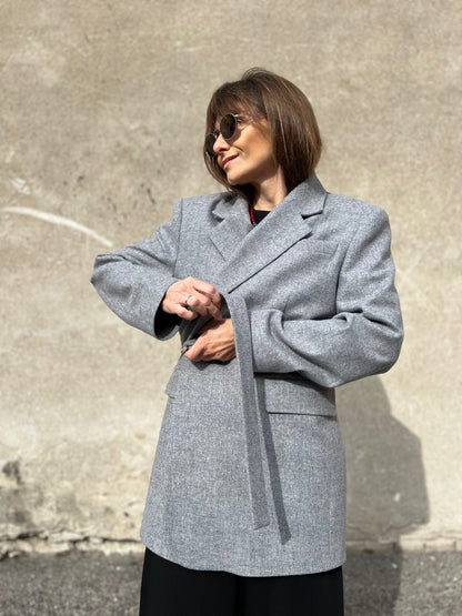 milan oversized wool blazer