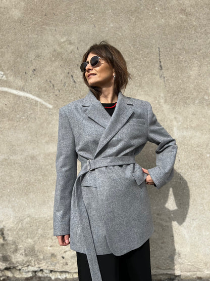 milan oversized wool blazer