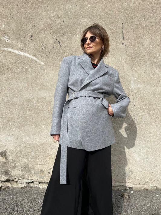 milan oversized wool blazer