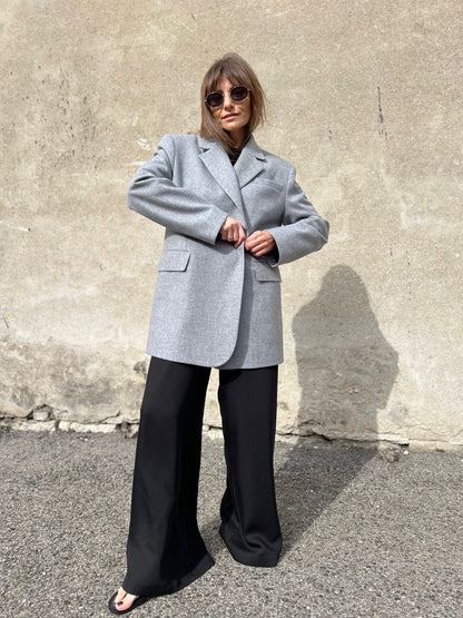 milan oversized wool blazer