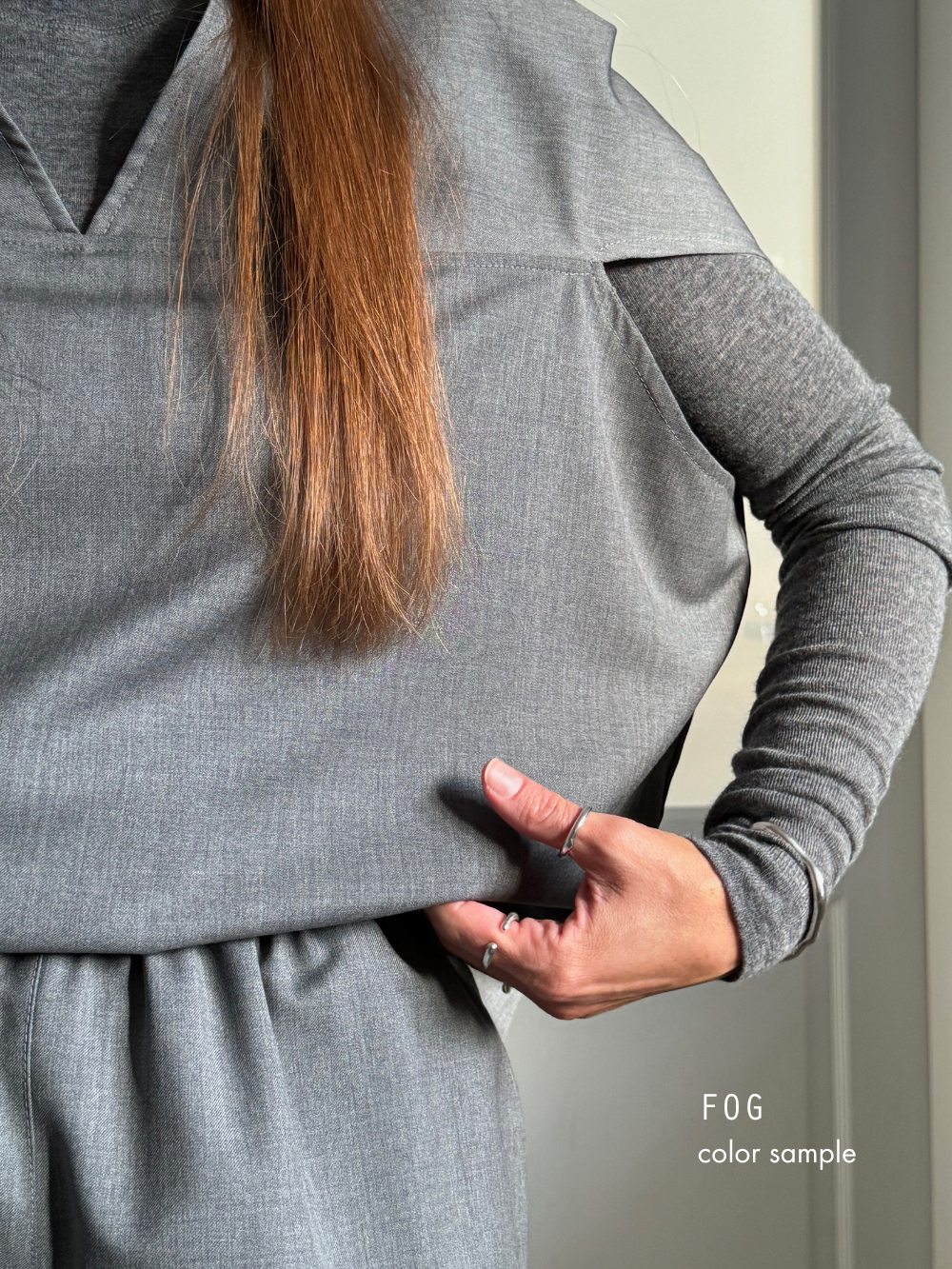 como fine wool blouse