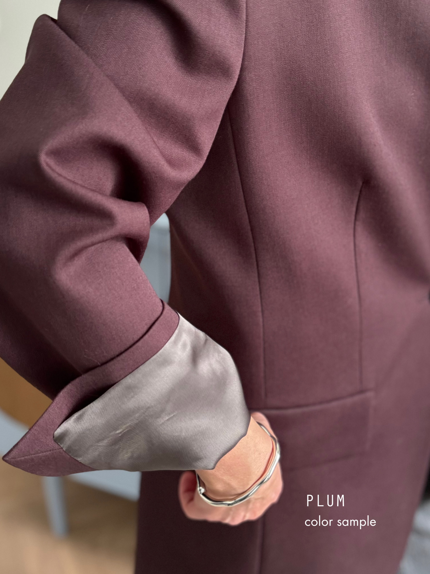 bodo cape-style fine wool blouse