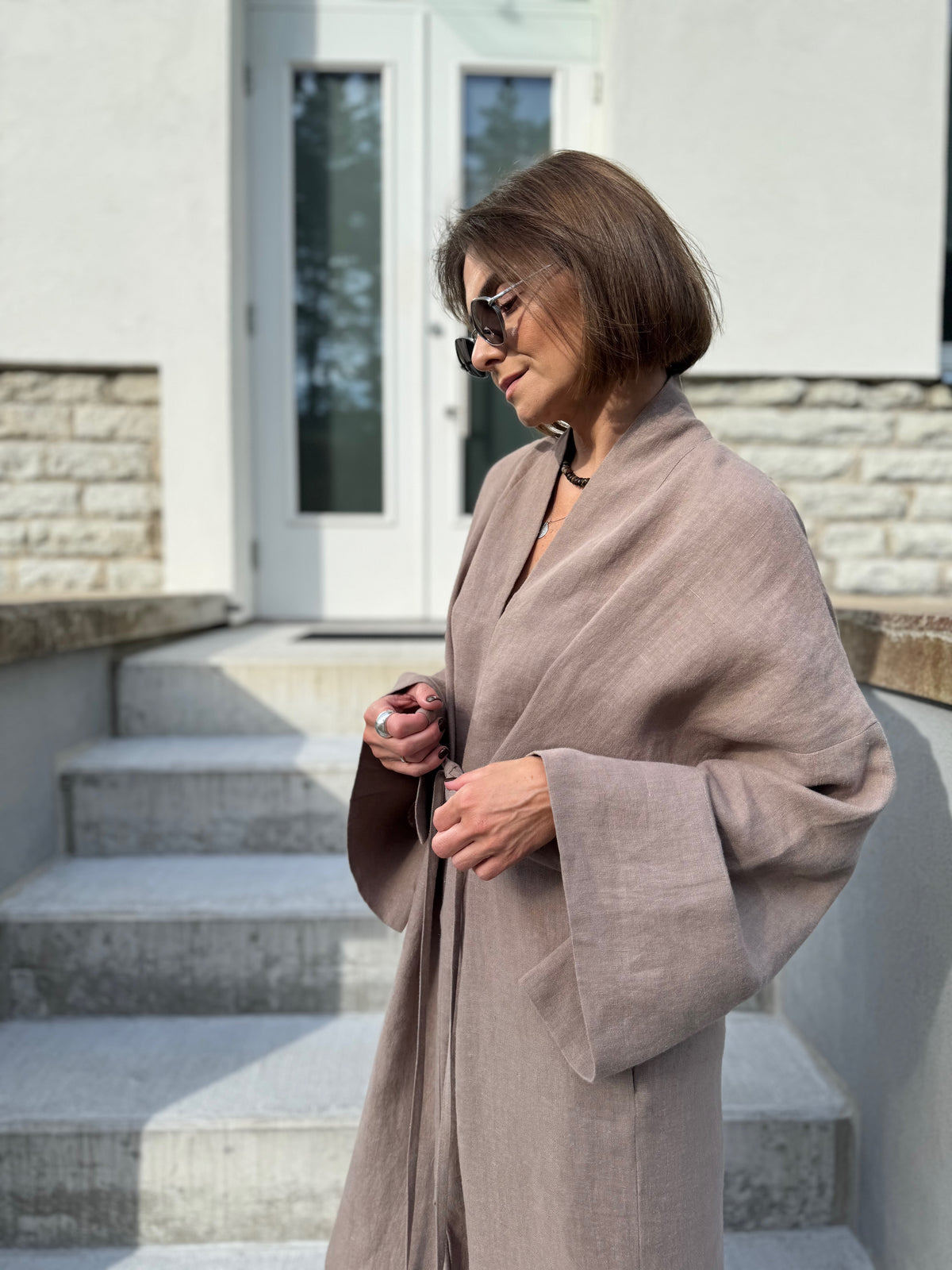 bari linen dress