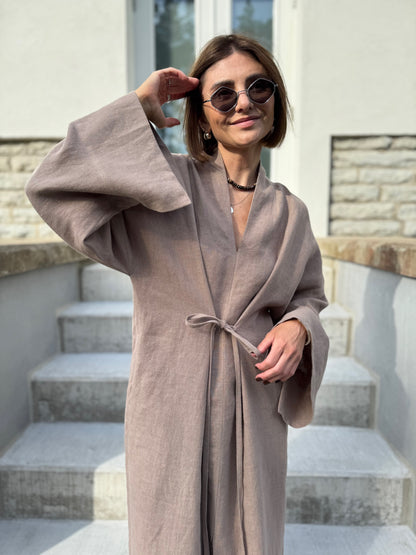 bari linen dress