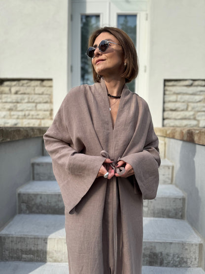 bari linen dress