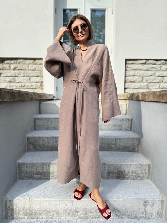 bari linen dress