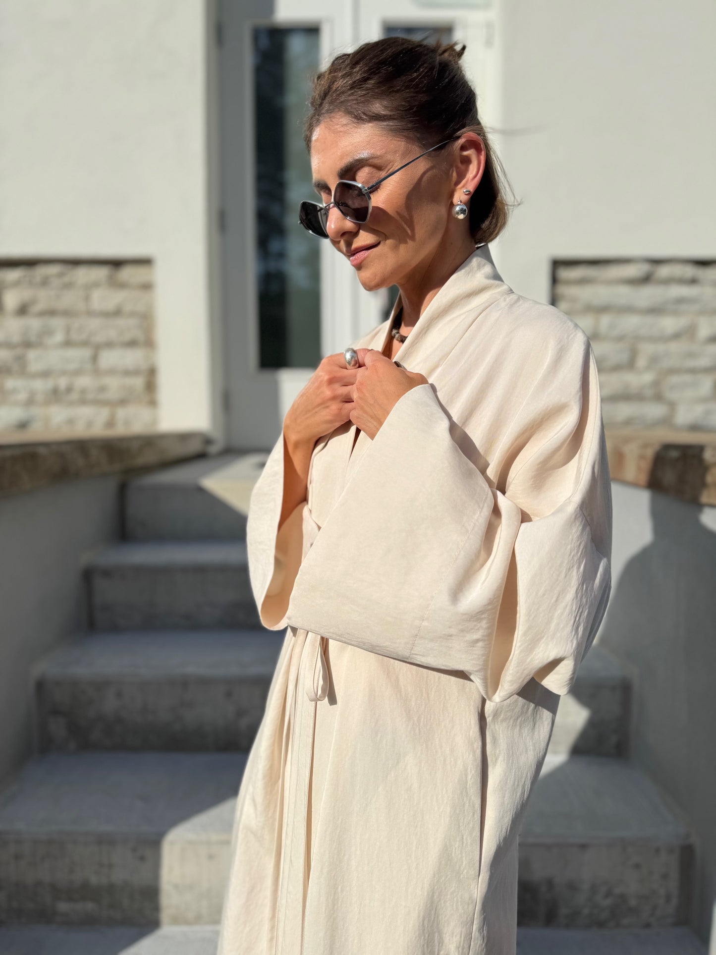 bari lyocell dress