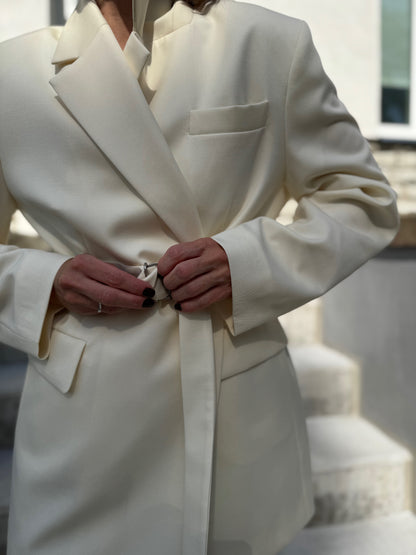 milan oversized fine wool blazer
