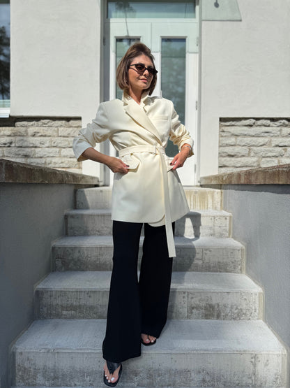 milan oversized fine wool blazer