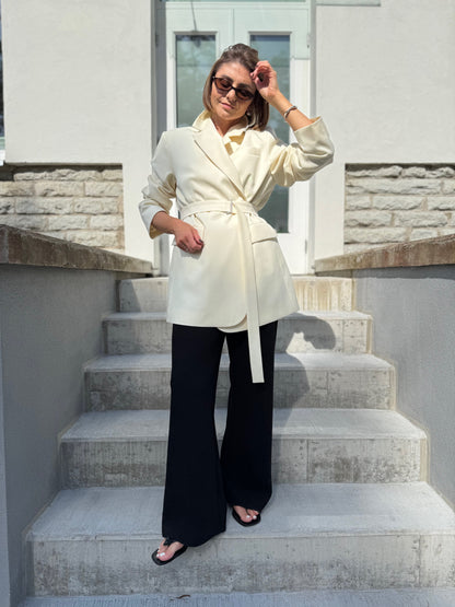 milan oversized fine wool blazer