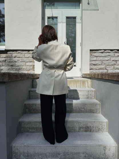 milan oversized fine wool blazer