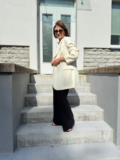 milan oversized fine wool blazer