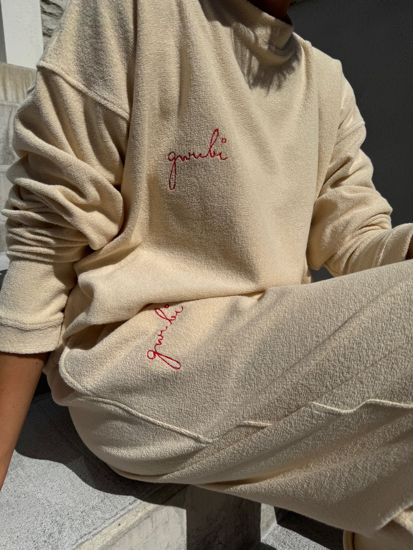 mumbai terry jersey trousers