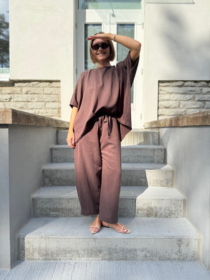 nara lyocell flowy blouse