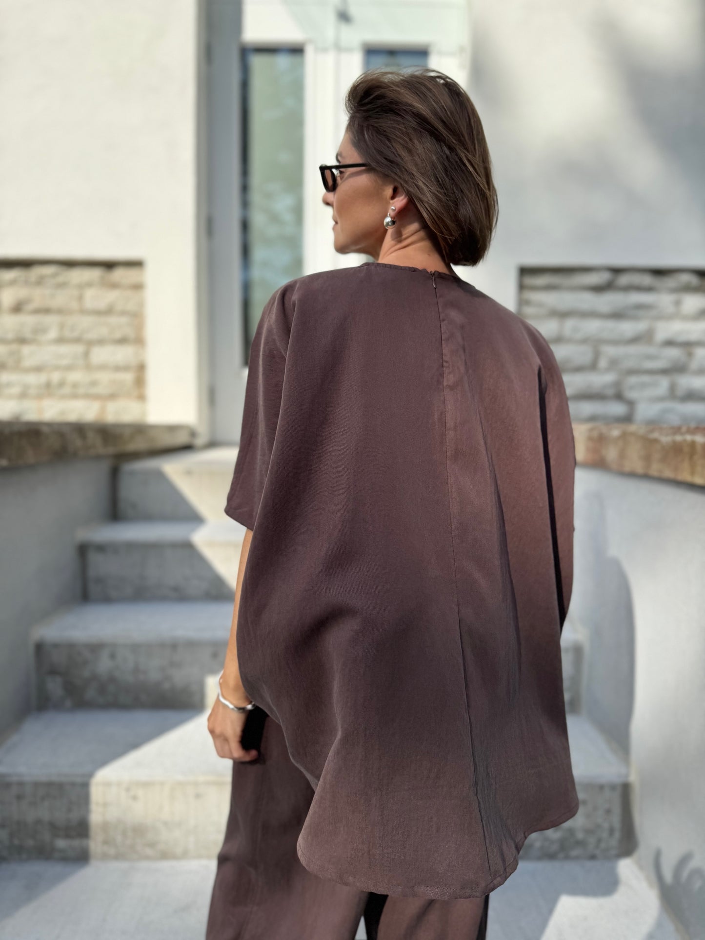 nara lyocell flowy blouse
