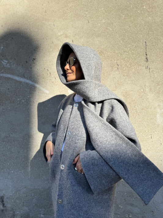 aarhus wool boucle hood