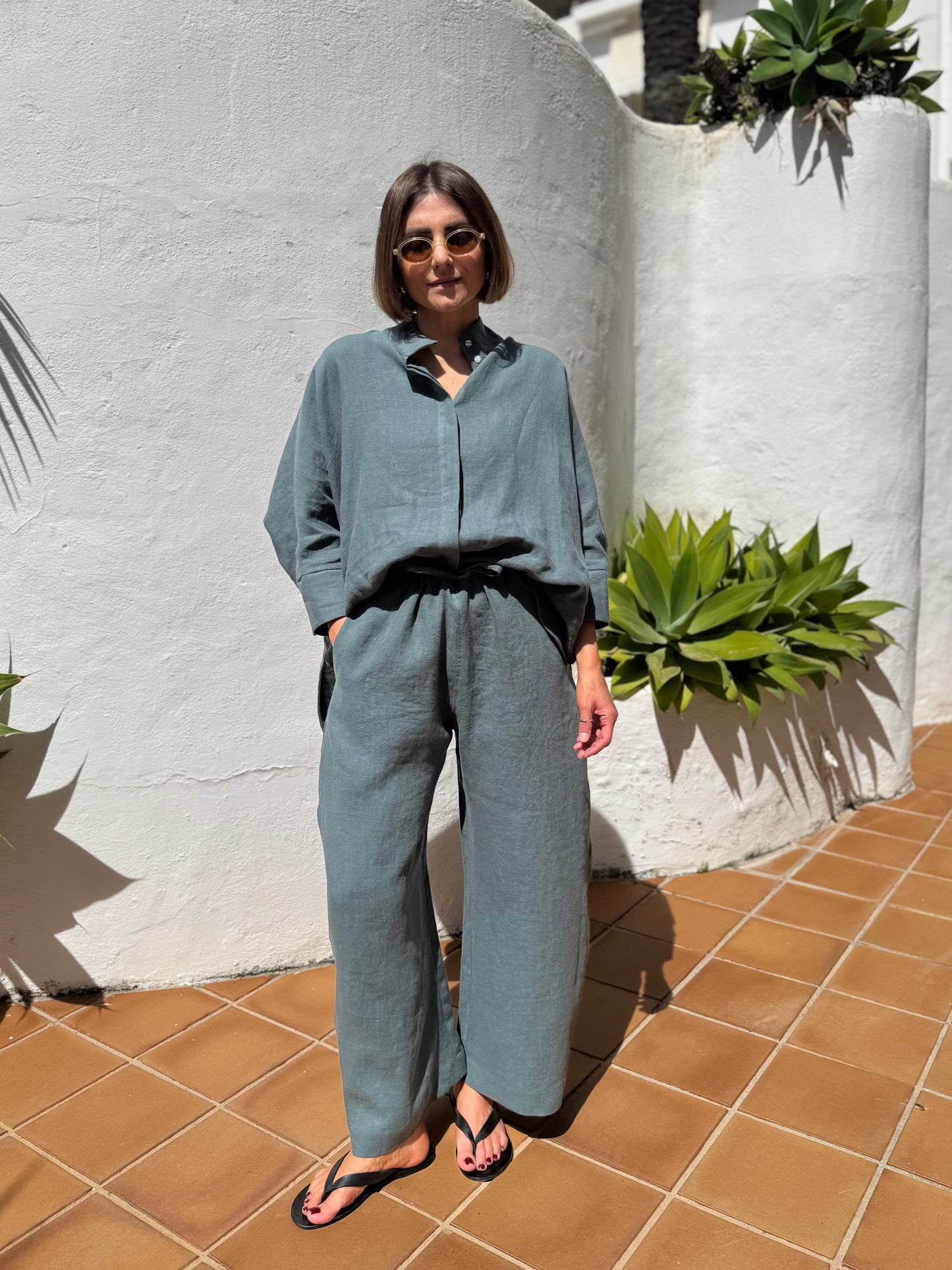 acapulco linen trousers