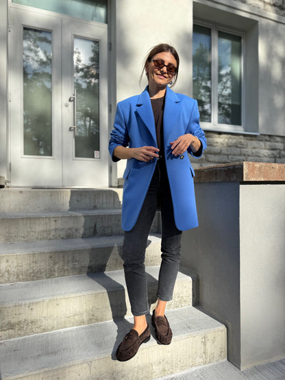 milan oversized alpaca wool blazer