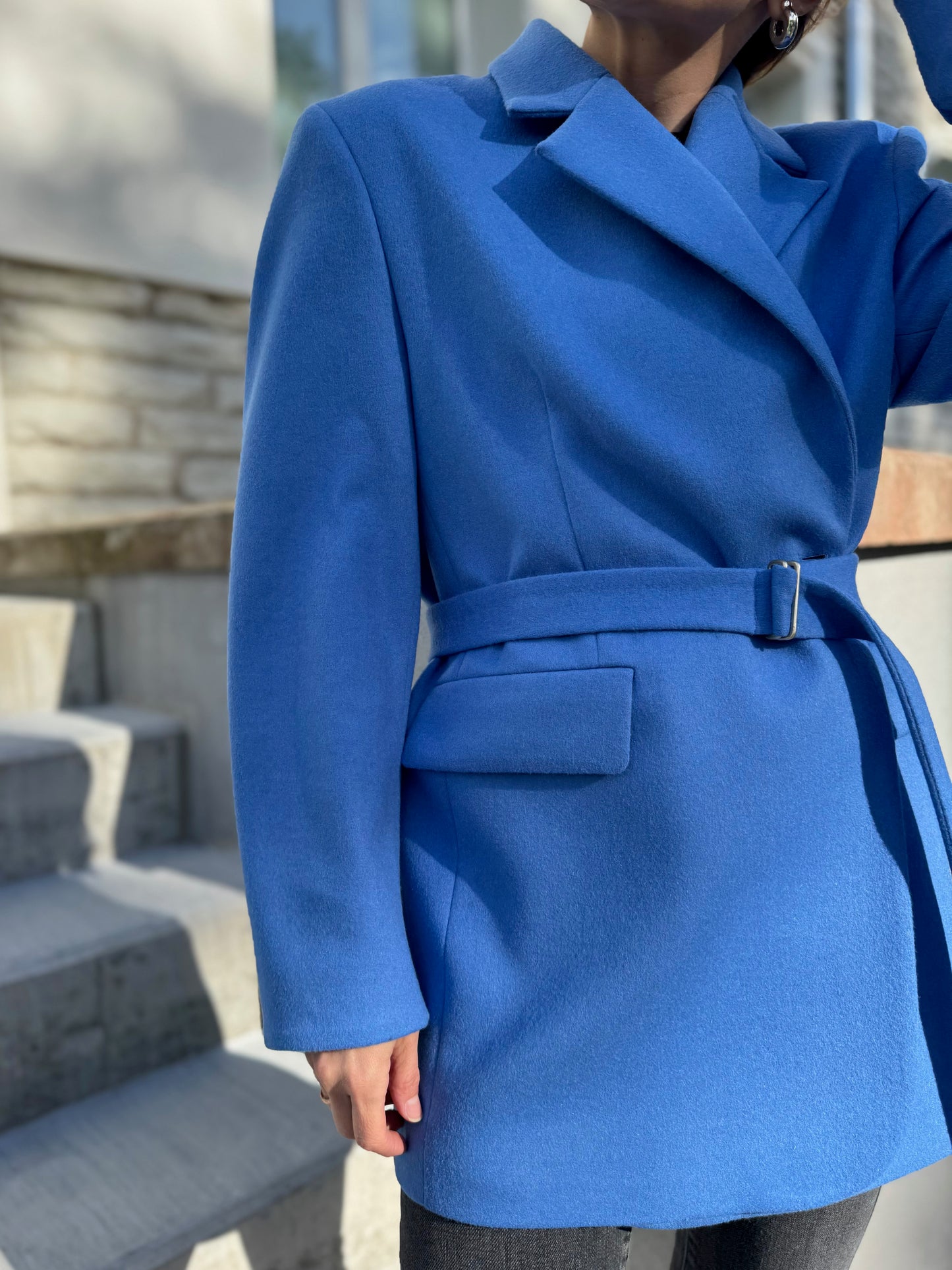 milan oversized alpaca wool blazer