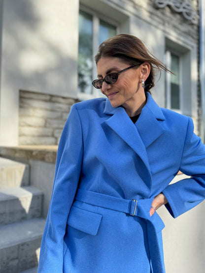 milan oversized alpaca wool blazer