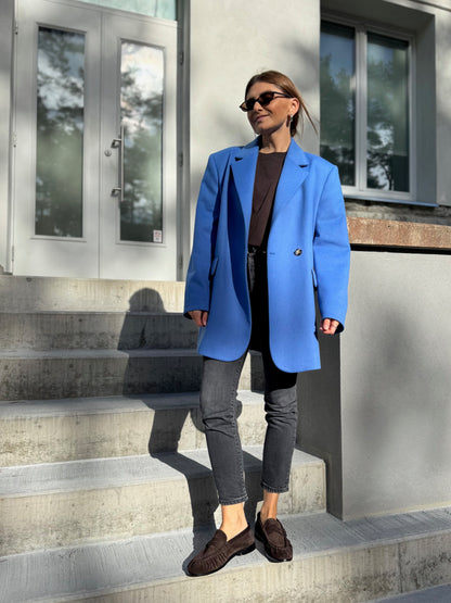 milan oversized alpaca wool blazer