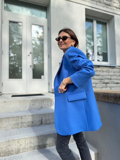 milan oversized alpaca wool blazer