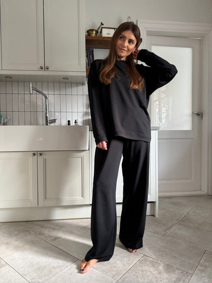 haro bamboo french terry shirt - black 2025