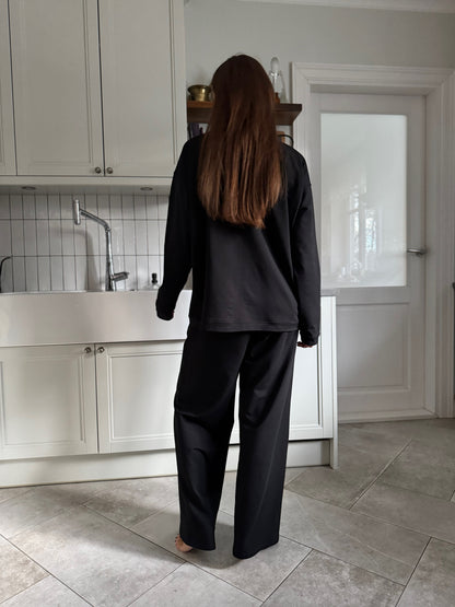 haro bamboo french terry shirt - black 2025