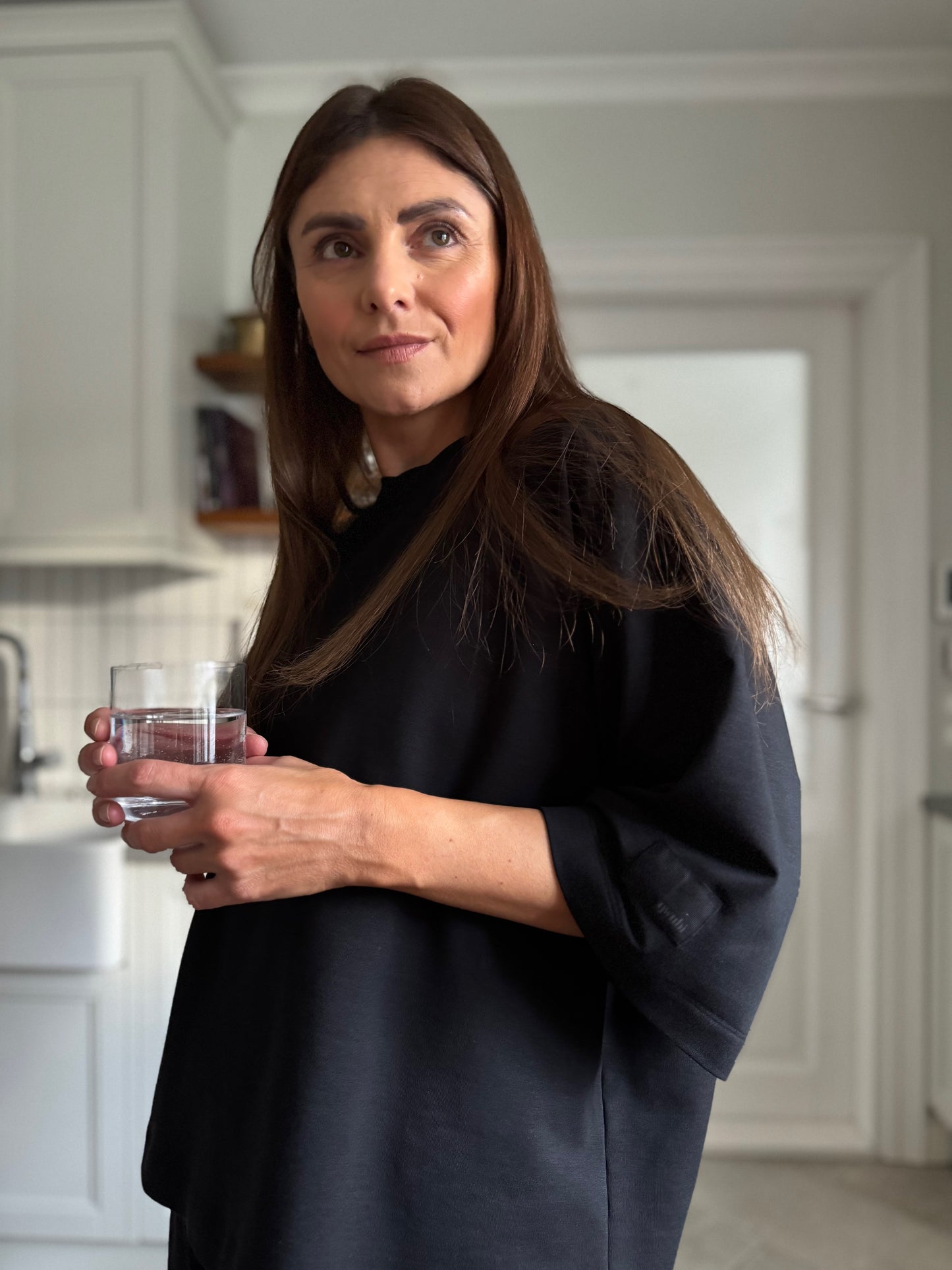 stockholm bamboo french terry t-shirt - black 2025