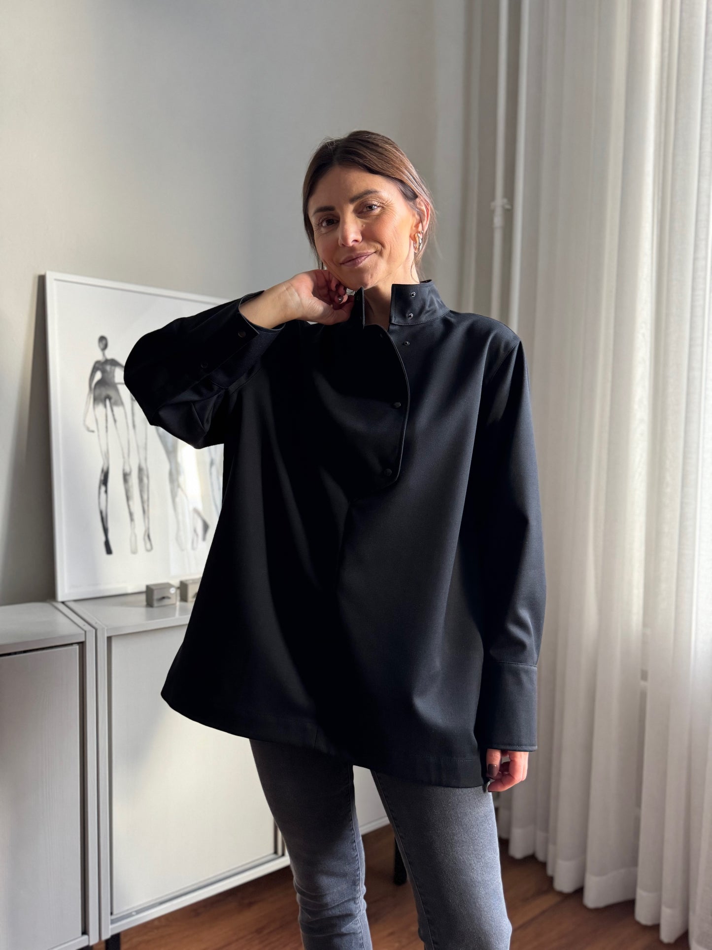 bilbao fine wool blouse