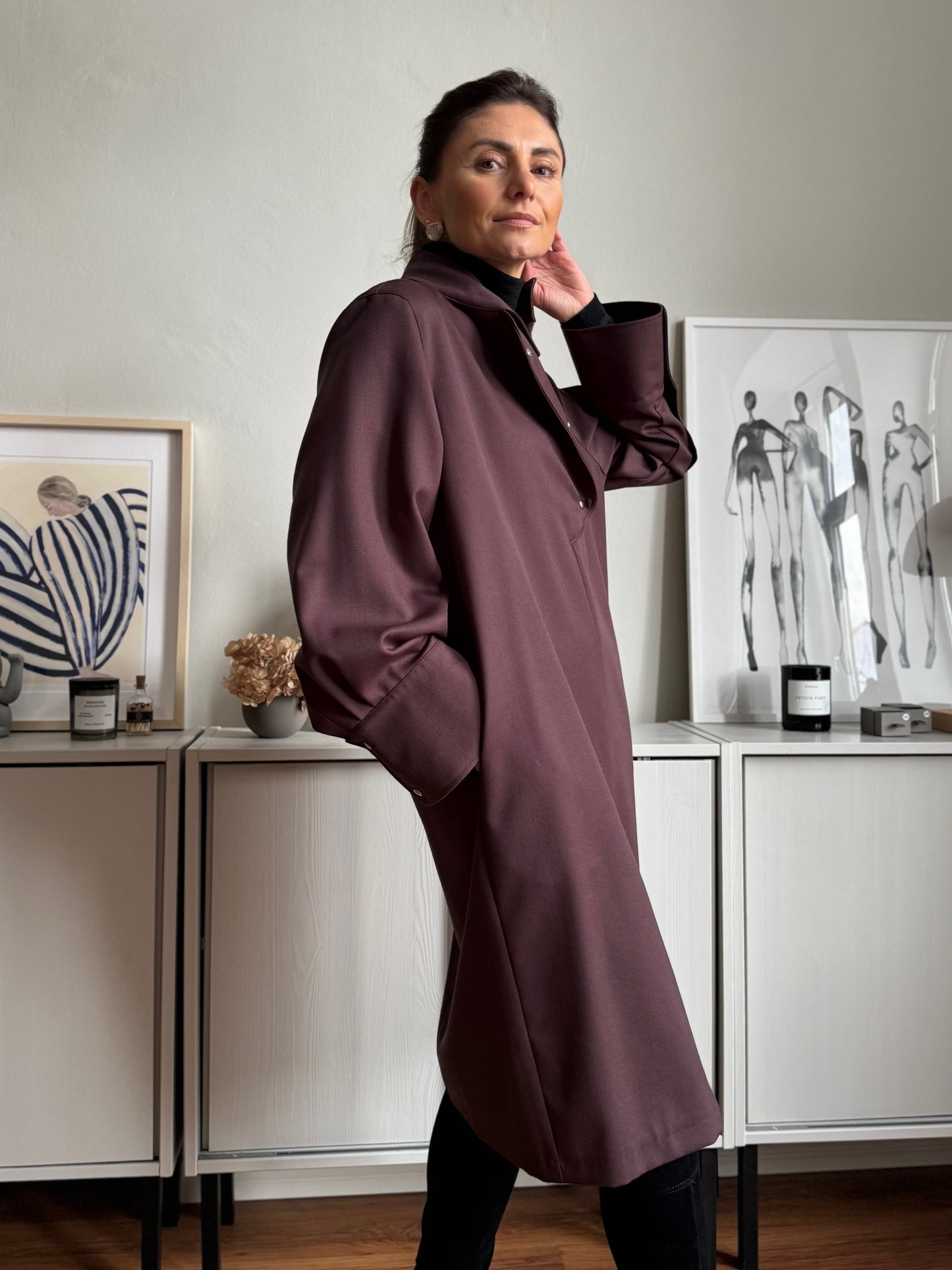 bilbao fine wool dress